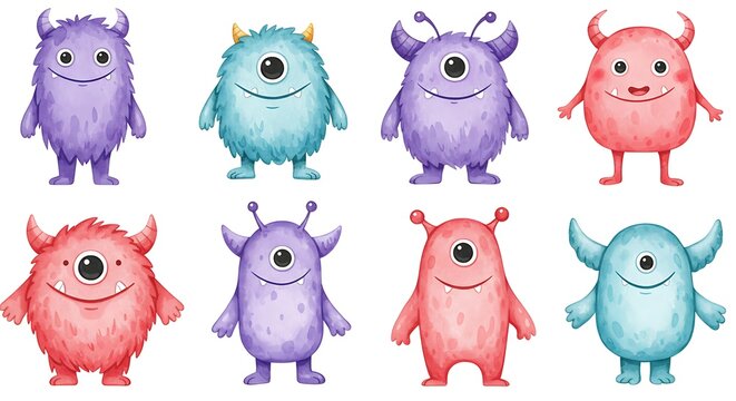 Fuzzy Friends' Lineup AI Generated