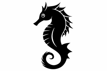  seahorse design silhouette vector illustration

