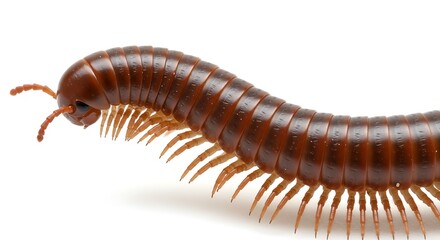 Millipede Majesty: A Close-Up Study in Texture and Form AI Generated