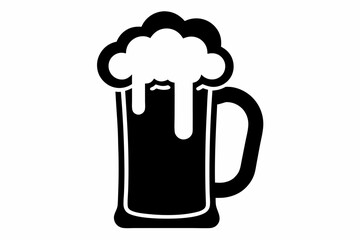beer mug design silhouette vector illustration

