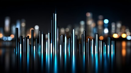 Forecasting stock market directions in the tech and financial sectors, distinguished by a modern and minimalist design approach