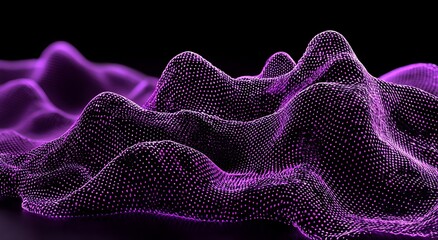 Obraz premium Fondo abstracto que combina tecnologia y ciencia, consistente en una malla o red con lineas y formas geometricas