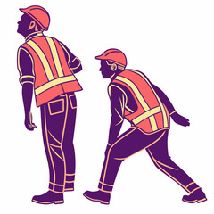 Safety Vest silhouette vector illustration
