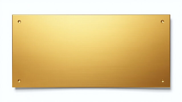 modern gold plate brushed texture ideal branding design luxury decoration needs isolated clean white