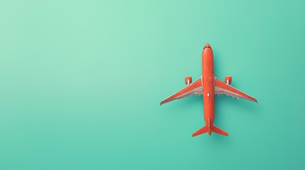 The image of an airplane flying against a gradient blue sky is well-suited for themes of travel and aviation