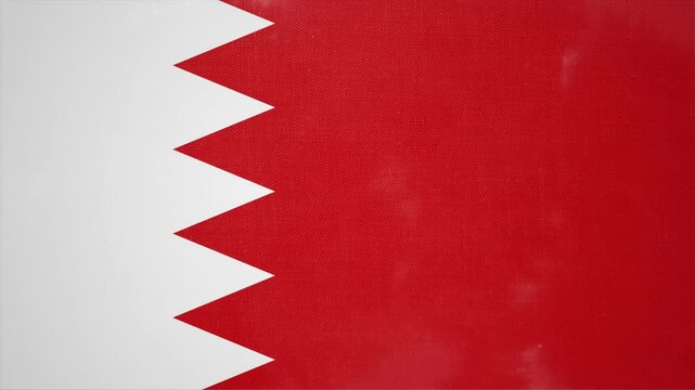 Animated Video Showing the Flag of BAHRAIN Emerging from Nowhere