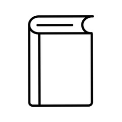 Book collection icons. Linear and black style. Vector icons.