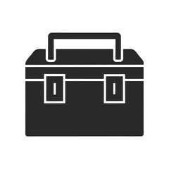 Toolbox icon silhouette vector illustration