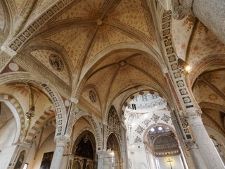 Obraz premium Interior of Santa Maria delle Grazie church at Milan, Italy