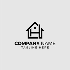 H Home & Real Estate Logo – Modern and Minimalist Design