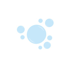 Air bubbles or oxygen bubbles. Vector illustration.