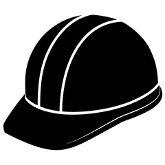 Hard Hat icon silhouette vector illustration