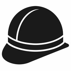 Hard Hat silhouette vector illustration