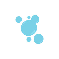 Air bubbles or oxygen bubbles. Vector illustration.