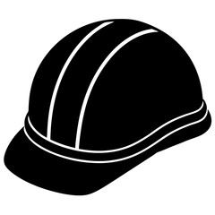 Hard Hat silhouette vector illustration