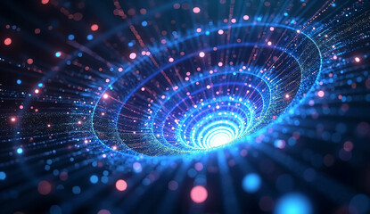 Digital Tunnel of Light and Data