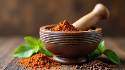 textured mortar pestle set grinding spices herbs isolated image available