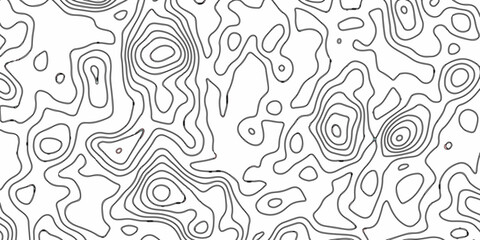 Fototapeta premium Abstract topographic contours map background. Topography white wave lines vector background. Topographic map Patterns, Topographic map and place for texture. Wavy curve lines banner. 