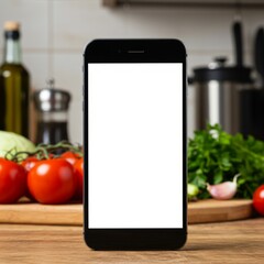 Smartphone Mockup in Grocery Store