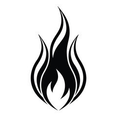 Fire flames icon set with vector illustrations for decoration and design