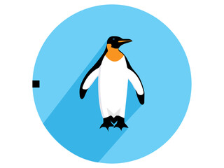penguin vector icon isolated on white.penguin icon design template vector illustration. penguin vector, icon vector illustration, penguin silhouette of a penguin isolated on a white background, eps, p