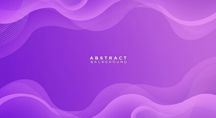 Fluid Purple Dreamscape: Abstract 3D Render AI Generated