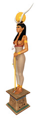 Ägyptische Göttin Hathor, Freisteller
