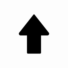 Fototapeta premium Up arrow direction icon vector sign