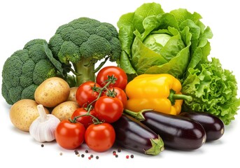 Fresh vegetables vibrant colors healthy