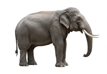 Elephant side view realistic detailed