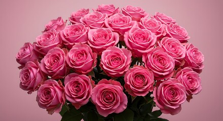 Pink Roses: A Velvet Bloom AI Generated