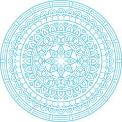 Beautiful Mandala Art and Vector Mandala Design Image.