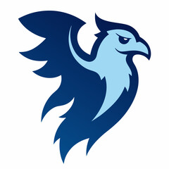 Ghost Griffin mascot logo
