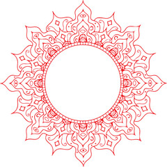 Beautiful Mandala Art and Vector Mandala Design Image.