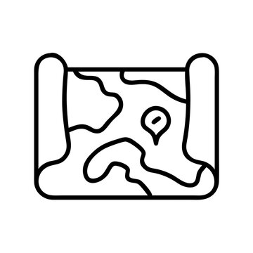 recommend clip art: Find treasure location with this old map vector graphic for adventure game or travel guide illustration design