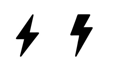 Lightning icon, Lightning sign vector.