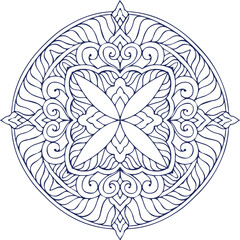 Beautiful Mandala Art and Vector Mandala Design Image.