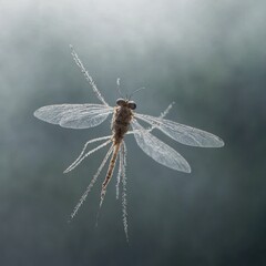 dragonfly on a branch