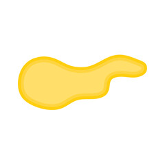 puddle of honey, urine or gasoline liquid. Vector illustration.