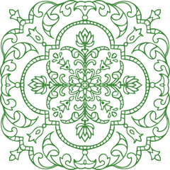 Beautiful Mandala Art and Vector Mandala Design Image.