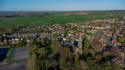 Fototapeta premium A view from above of British downtown