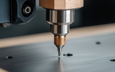 Precision Metal Dispensing Machine Close-Up