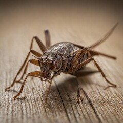 close up of a cockroach on a black background