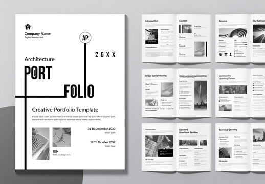 Architecture Portfolio Template Layout