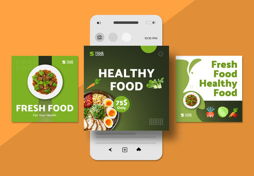 Healthy Food Social Media Post