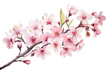 Fototapeta premium Blossom flower cherry plant.