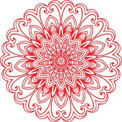 Beautiful Mandala Art and Vector Mandala Design Image.