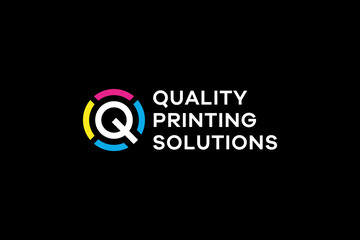 letter q colorful for printing business logo design