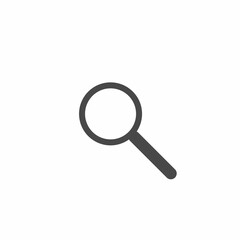 Loupe icon vector. Magnifying glass in flat style. Search sign concept.