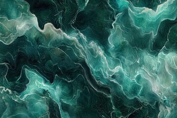 Emerald green silk surface texture map pattern background